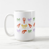 Rosa Languste Party Kaffeetasse (Links)
