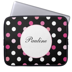 Rosa Laptop-Monogramm-Hülsen Laptopschutzhülle