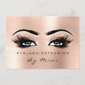 Rosa Lashes Makeup Artist Certificate Gift (Rückseite)