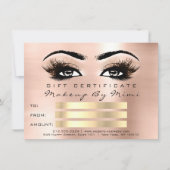 Rosa Lashes Makeup Artist Certificate Gift (Vorderseite)