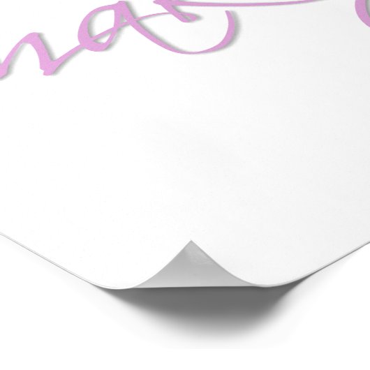 Rosa lass heute nicht als Makeup Poster (Ecke)