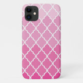 Rosa Latticework, Ombre, Quatrefoil, Trellis Case-Mate iPhone Hülle (Rückseite)