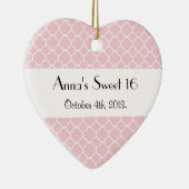 Rosa Latticework, Quatrefolie, Trellis, süß 16 Keramik Ornament (Rechts)