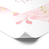 rosa Laubbaumschule Poster (Ecke)