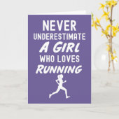 Rosa Laufkarten für Girls Runner Training Karte (Gelbe Blume)