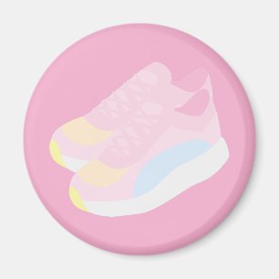 Rosa Laufschuhe Magnet