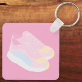Rosa Laufschuhe Schlüsselanhänger (Rückseite)