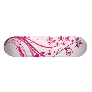 Rosa launisches skateboard
