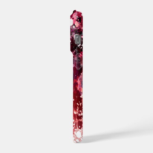 Rosa Lautsprecher und Spritzer iPhone Hülle (Linke Seite)