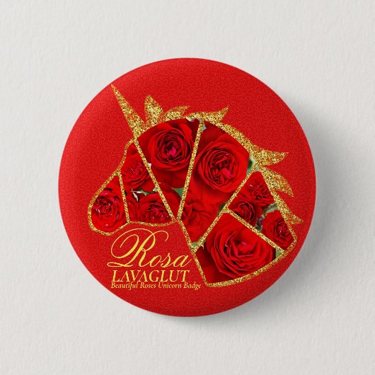 Rosa Lavaglut 缶 Button (Vorderseite)