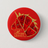 Rosa Lavaglut Dosenabzeichen Button (Vorderseite)