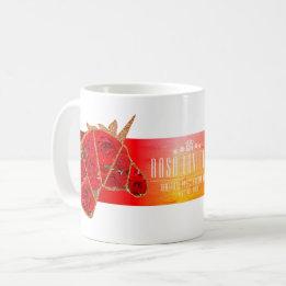 Rosa Lavaglut Kaffeetasse