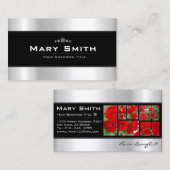 Rosa Lavaglut Visitenkarte (Vorne/Hinten)