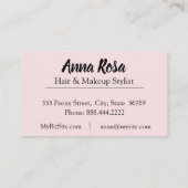 *~* rosa Lavendel Bling Diamant abstrakt Visitenkarte (Rückseite)