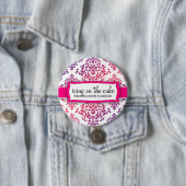 Rosa Lavendel des Tüpfelchen auf dem i-311 Button (Beispiel)