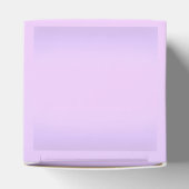 Rosa Lavendel-Herz Hochzeit Geschenkschachtel (Oben)