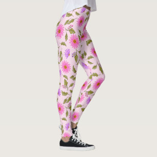 Rosa Lavendel Lacy Daisy Leggings