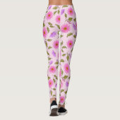 Rosa Lavendel Lacy Daisy Leggings (Rückseite)