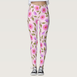 Rosa Lavendel Lacy Daisy Leggings