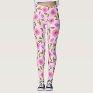 Rosa Lavendel Lacy Daisy Leggings