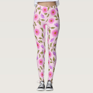 Rosa Lavendel Lacy Daisy Leggings