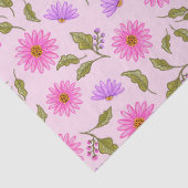 Rosa Lavendel Lacy Daisy Seidenpapier (Detail)