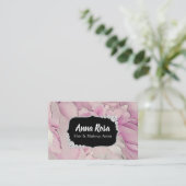 *~* rosa Lavendel-Schönheits-Künstler-Diamant Visitenkarte (Stehend Vorderseite)