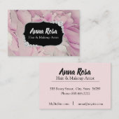 *~* rosa Lavendel-Schönheits-Künstler-Diamant Visitenkarte (Vorne/Hinten)