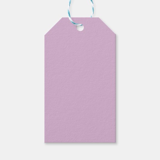 Rosa Lavendel Solid Color Geschenkanhänger (Vorderseite)