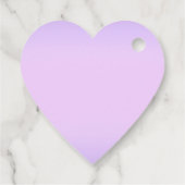 Rosa Lavendelherz Geschenkanhänger (Rückseite)