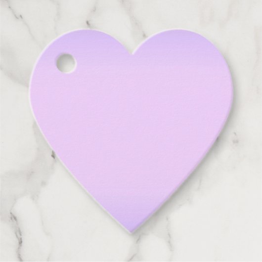 Rosa Lavendelherz Geschenkanhänger (Vorderseite)