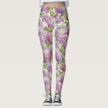 Rosa Lavendelhydrangea-Blumenmuster Leggings<br><div class="desc">Diese ChicblumenLeggings haben Sie gekleidet in der Art. Dieses Ausrüstungsbeschreibungen empfindlicher Rosa und Lavendel Hydrangea blüht auf einem weißen Hintergrund. Entworfen durch weltberühmtes Künstler ©Tim Coffey.</div>