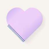 Rosa Lavender Heart Notebook Notizblock (Vorderseite)