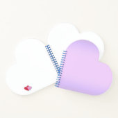 Rosa Lavender Heart Notebook Notizblock (Innenseite)
