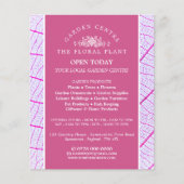 Rosa Leaf, Gartenzentrum, Gartenbaukunst Flyer (Vorne)