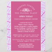 Rosa Leaf, Gartenzentrum, Gartenbaukunst Flyer (Vorne)