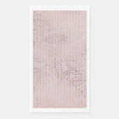 ‚Rosa Leaf‘ Serviette (Vorderseite)