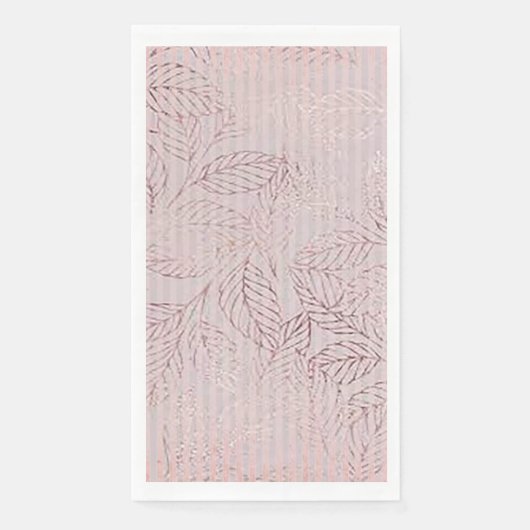 ‚Rosa Leaf‘ Serviette (Vorderseite)