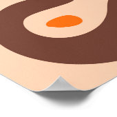 Rosa lebendige Blume Poster (Ecke)