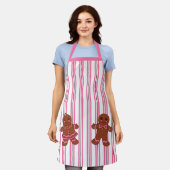 Rosa Lebkuchen-Backschürze Schürze (Getragen)