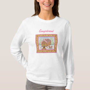 Rosa Lebkuchenhäuschen-Shirt T-Shirt