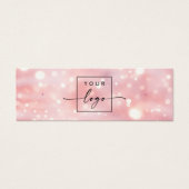 Rosa LED-Glitzer-LEDs Ohrring-Grafikkarte (Vorderseite)