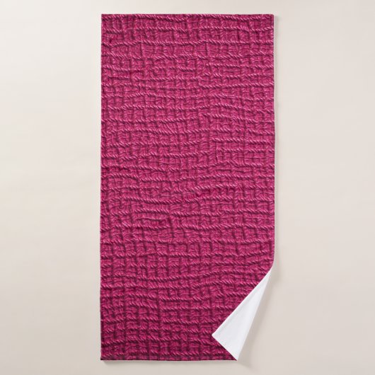 Rosa Leder Badehandtuch (Badehandtuch)