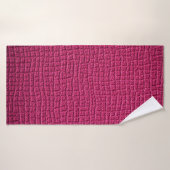 Rosa Leder Badehandtuch (Badehandtuch)