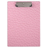 Rosa Leder Klemmbrett (Vorderseite)