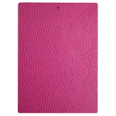 Rosa Leder Klemmbrett (Rückseite)