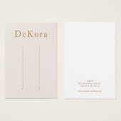 Rosa Leder Mehrhaarkleckenkarte (Vorne & Hinten)