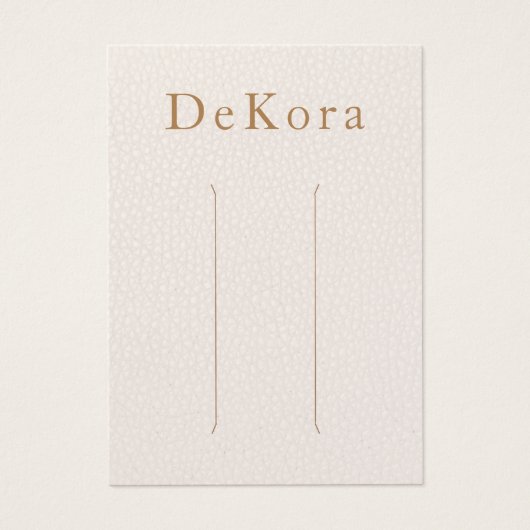 Rosa Leder Mehrhaarkleckenkarte (Vorderseite)