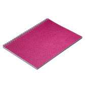 Rosa Leder Notizblock (Linke Seite)