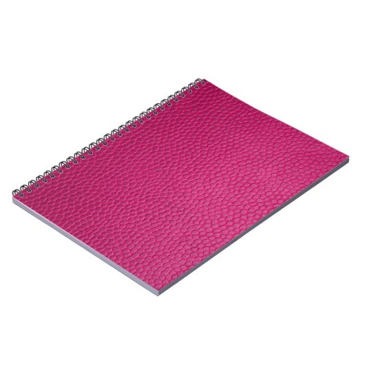 Rosa Leder Notizblock (Linke Seite)